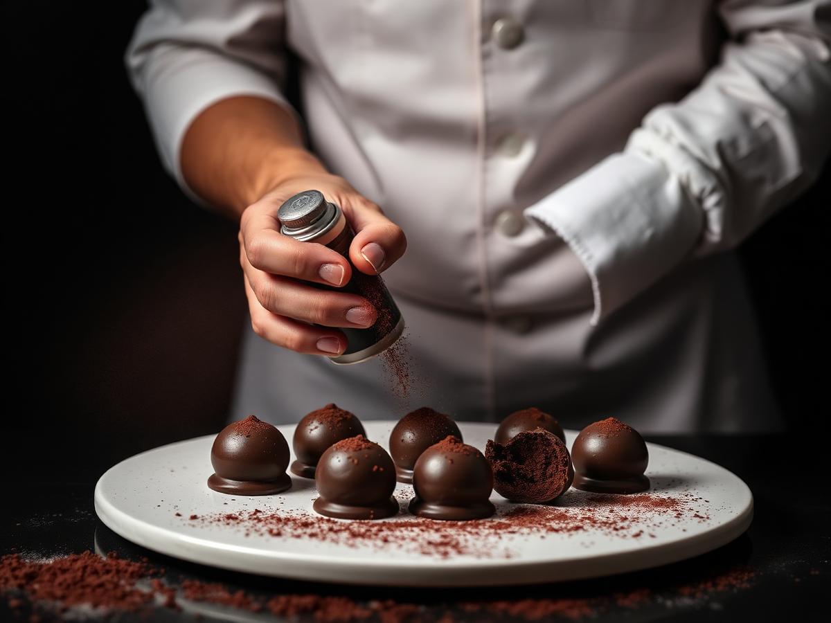 Chocolate spraying & velvet